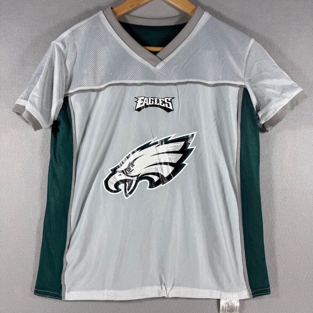 Philadelphia Eagles NFL Flag Reversible Jersey Youth Large BDA Green White